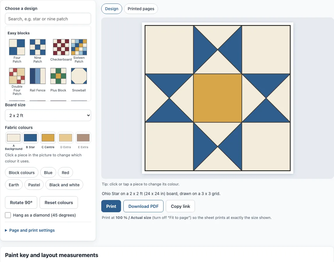 Barn quilt patterns example